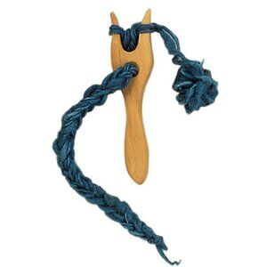 NWT Gluckskafer Wood Knitting Fork Lucet